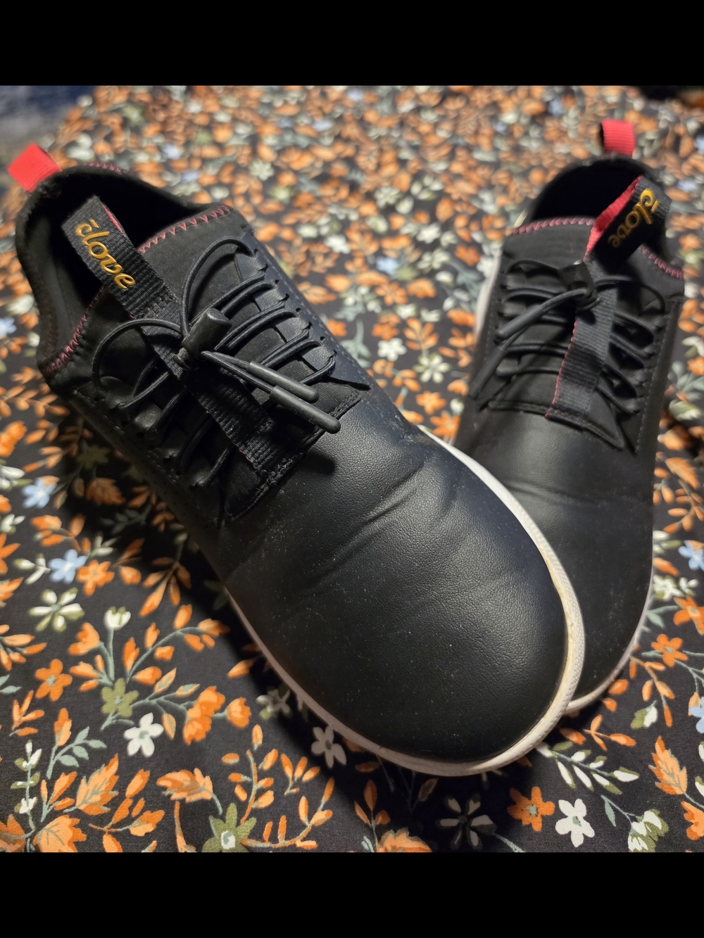 Love Women’s Black Sneakers with Subtle Red Trim